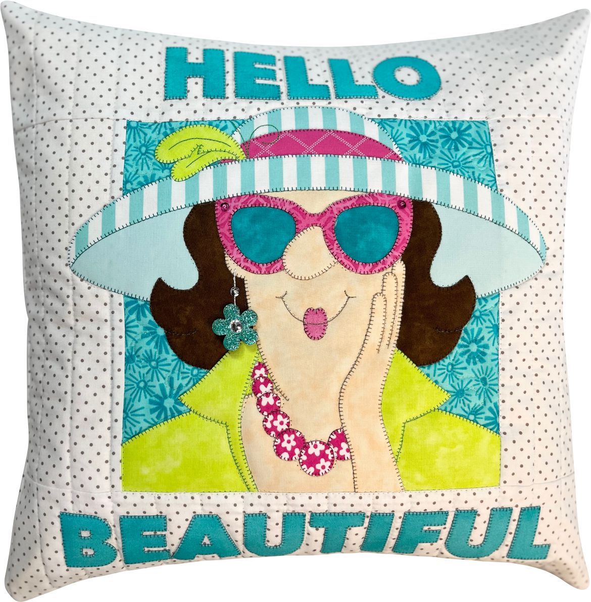 Hello Beautiful Wallhanging & Pillow Pattern