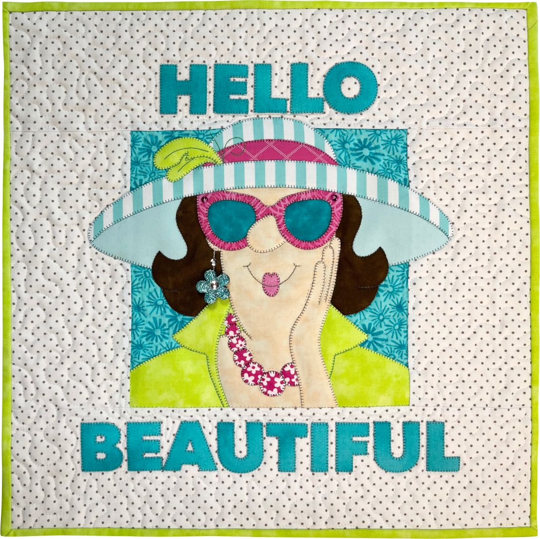 Hello Beautiful Wallhanging & Pillow Pattern