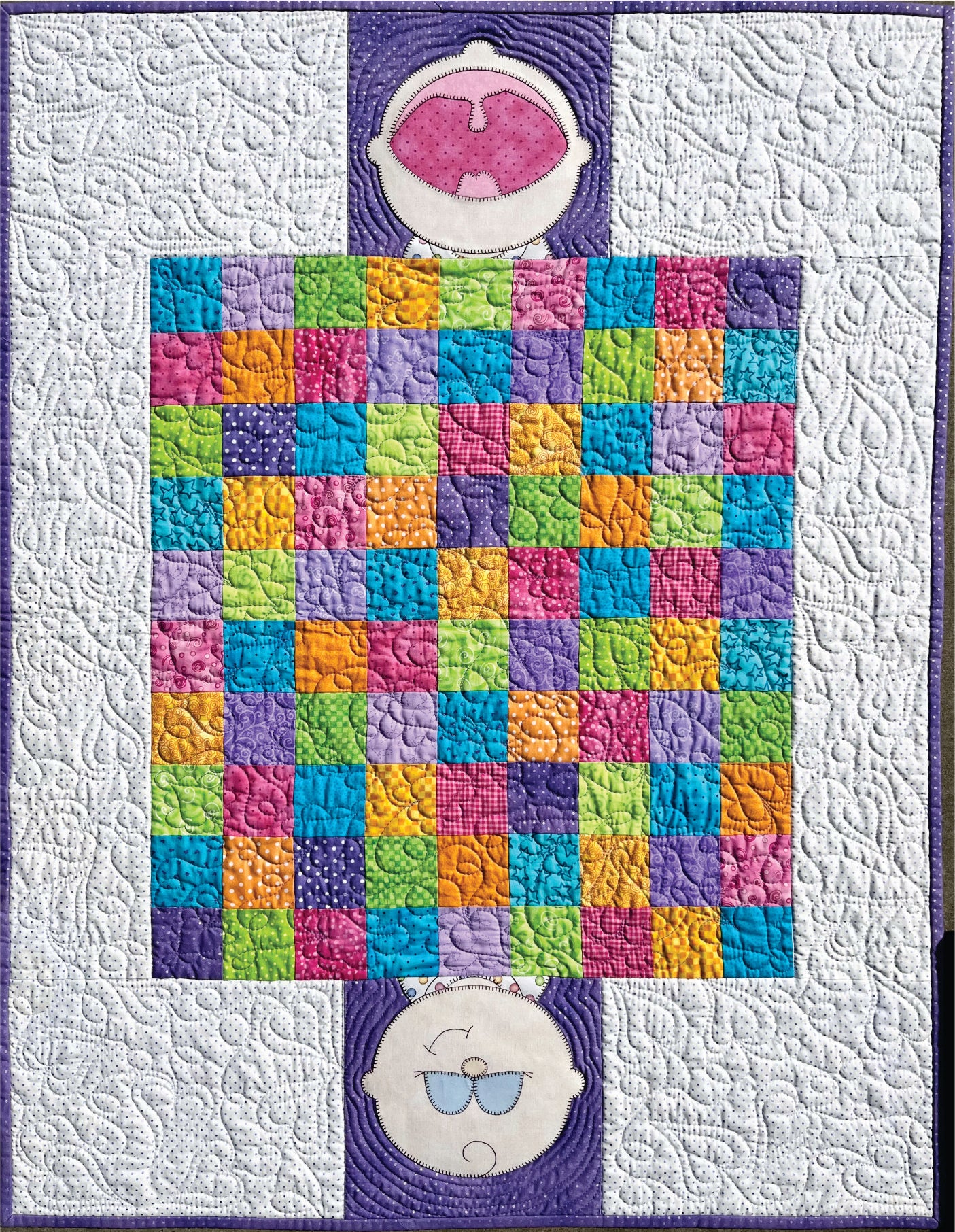 Peek A Book Crib Quilt with ABC Pillows & Crib Dust Ruffle