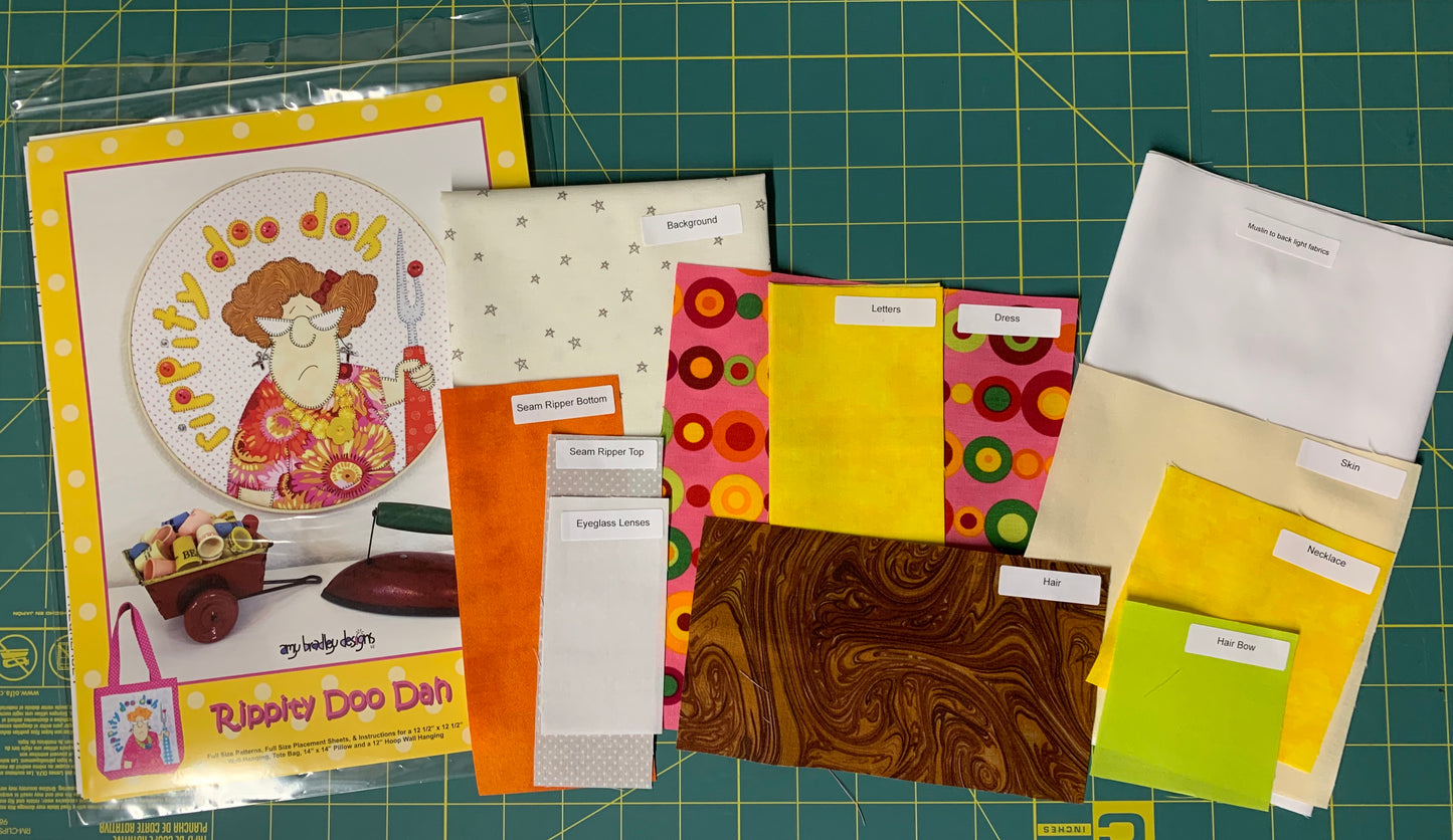 Rippity Doo Dah Fabric Kit & Pattern