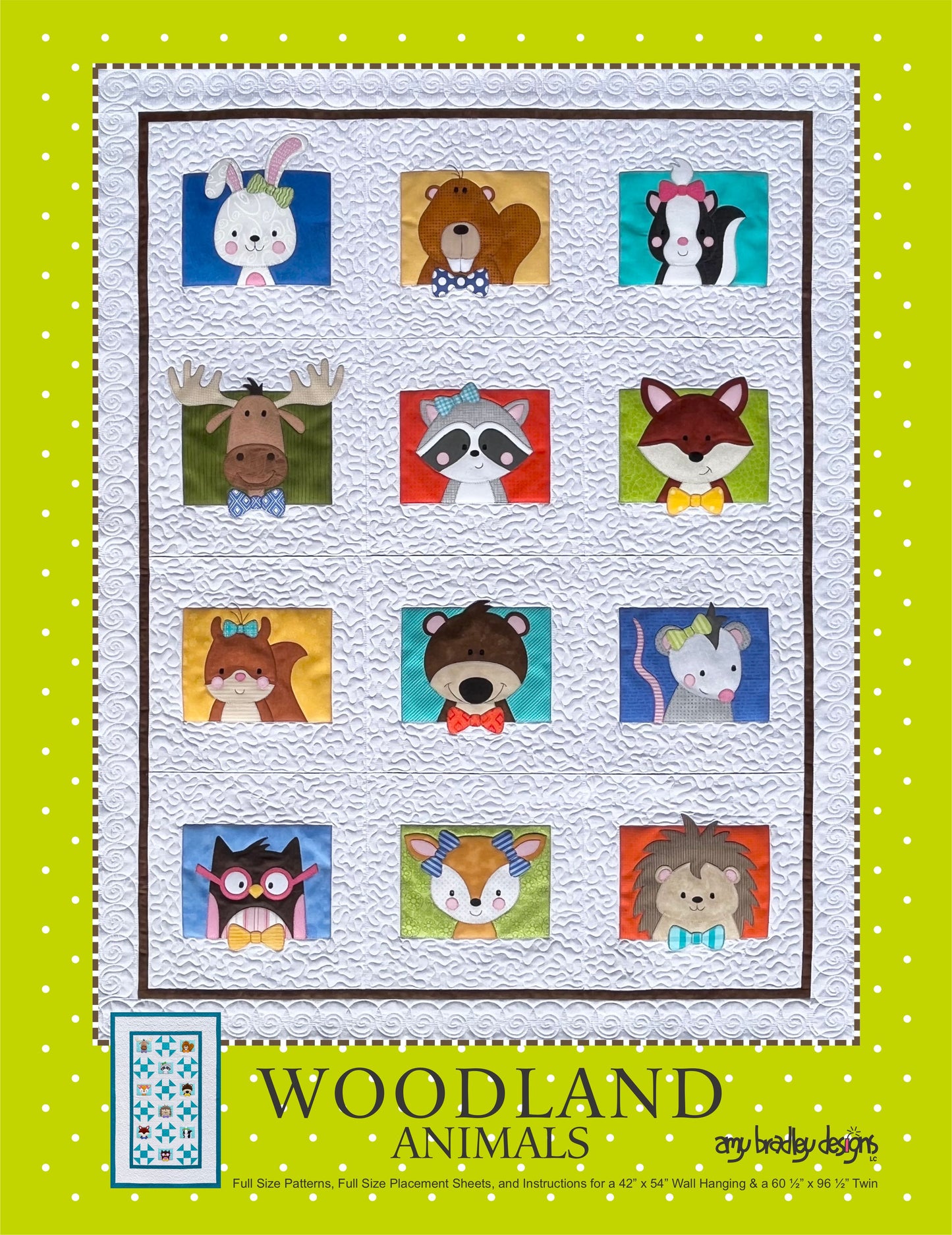 Woodland Animals Quilt Pattern