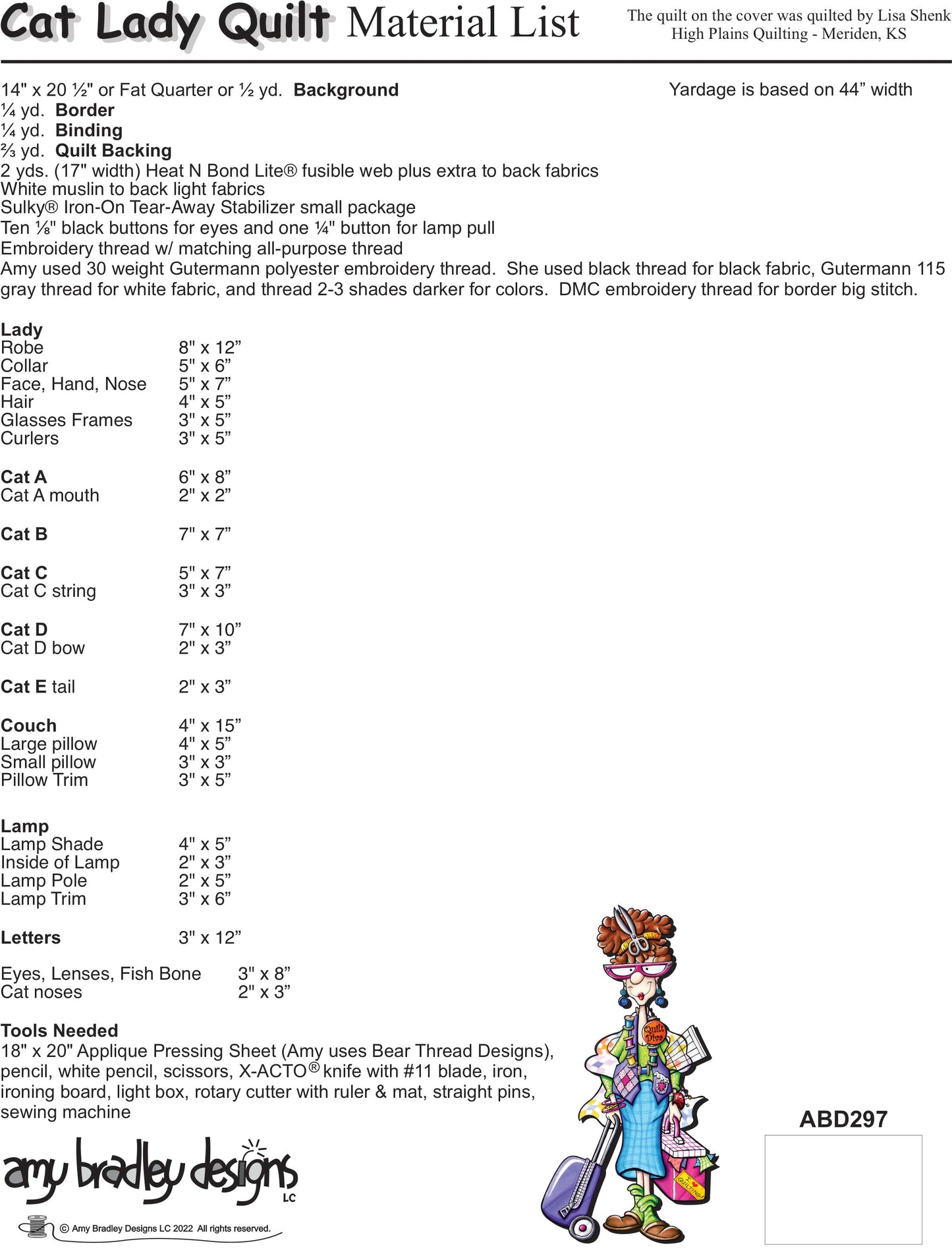 Cat Lady Quilt Download Pattern