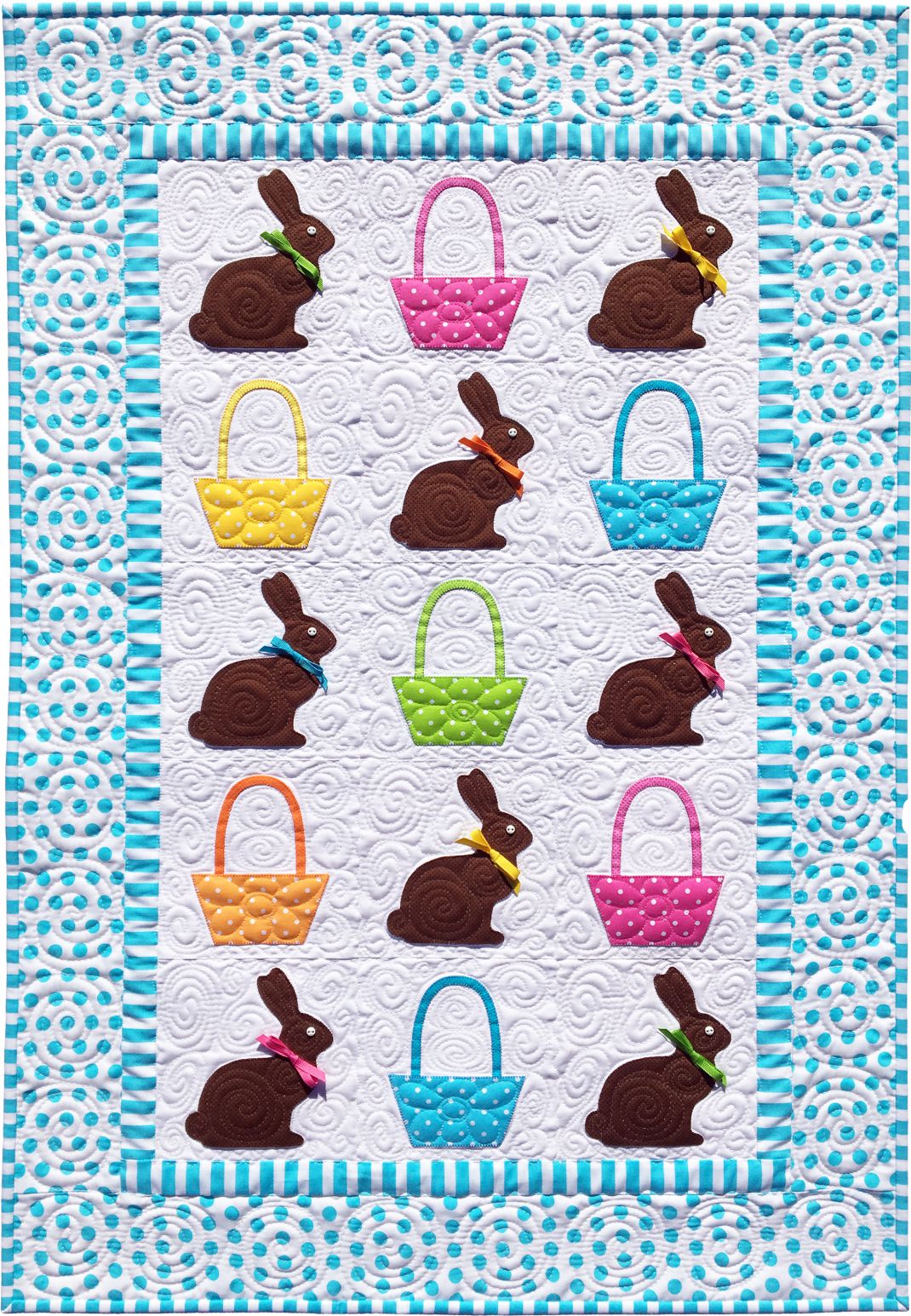 Chocolate Bunnies Quilt Download Pattern