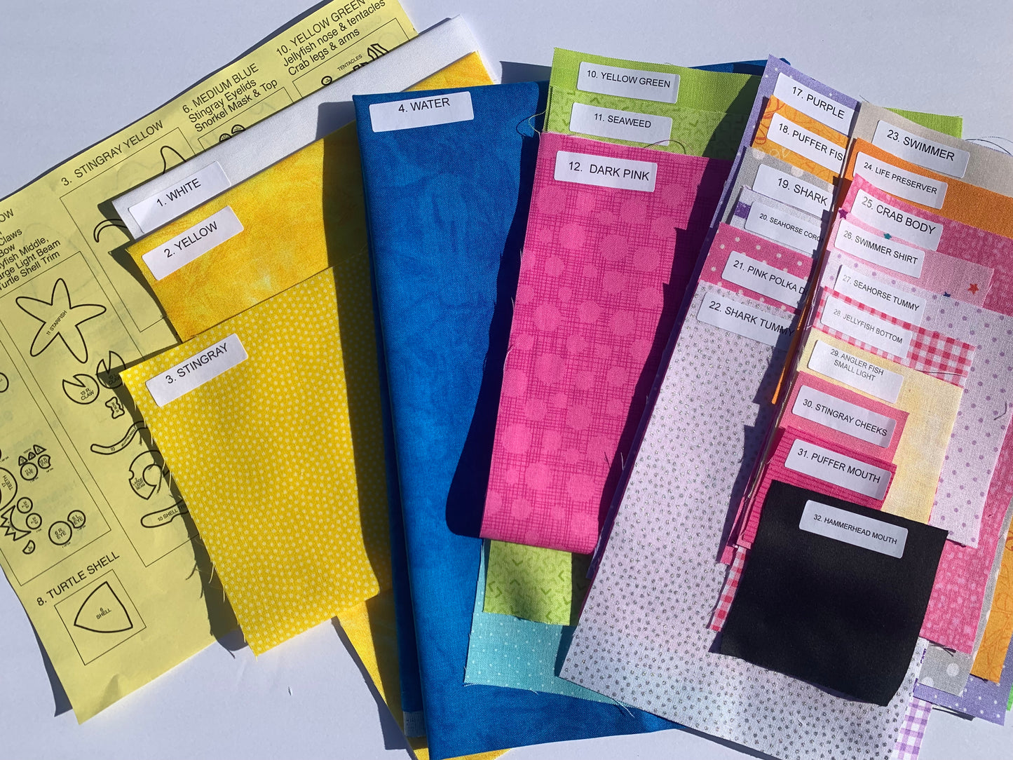 Ocean Quilt Pattern & Fabric Kit