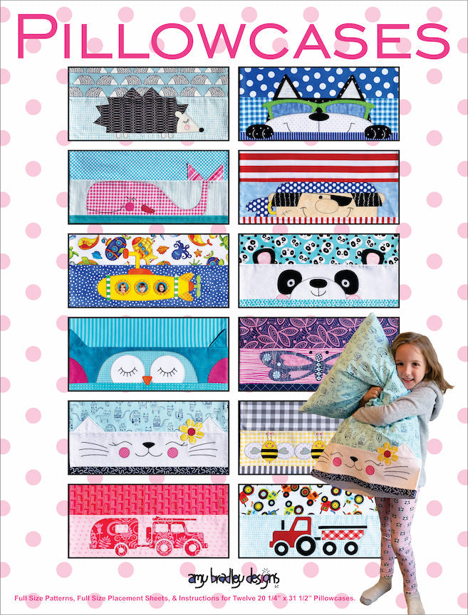 Panda Pillowcase Fabric Kit & Pattern