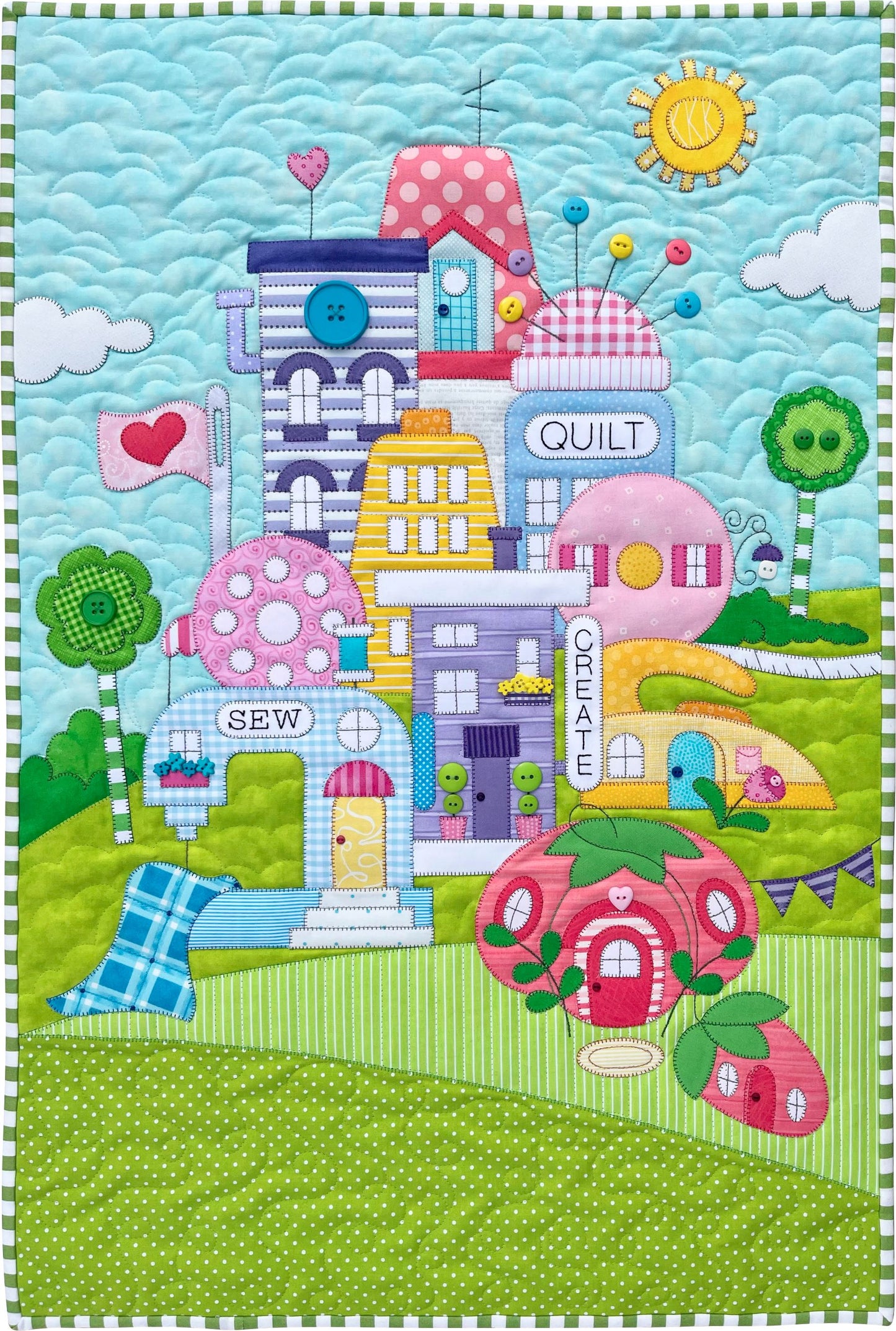 Quilt Town Wallhanging Pattern