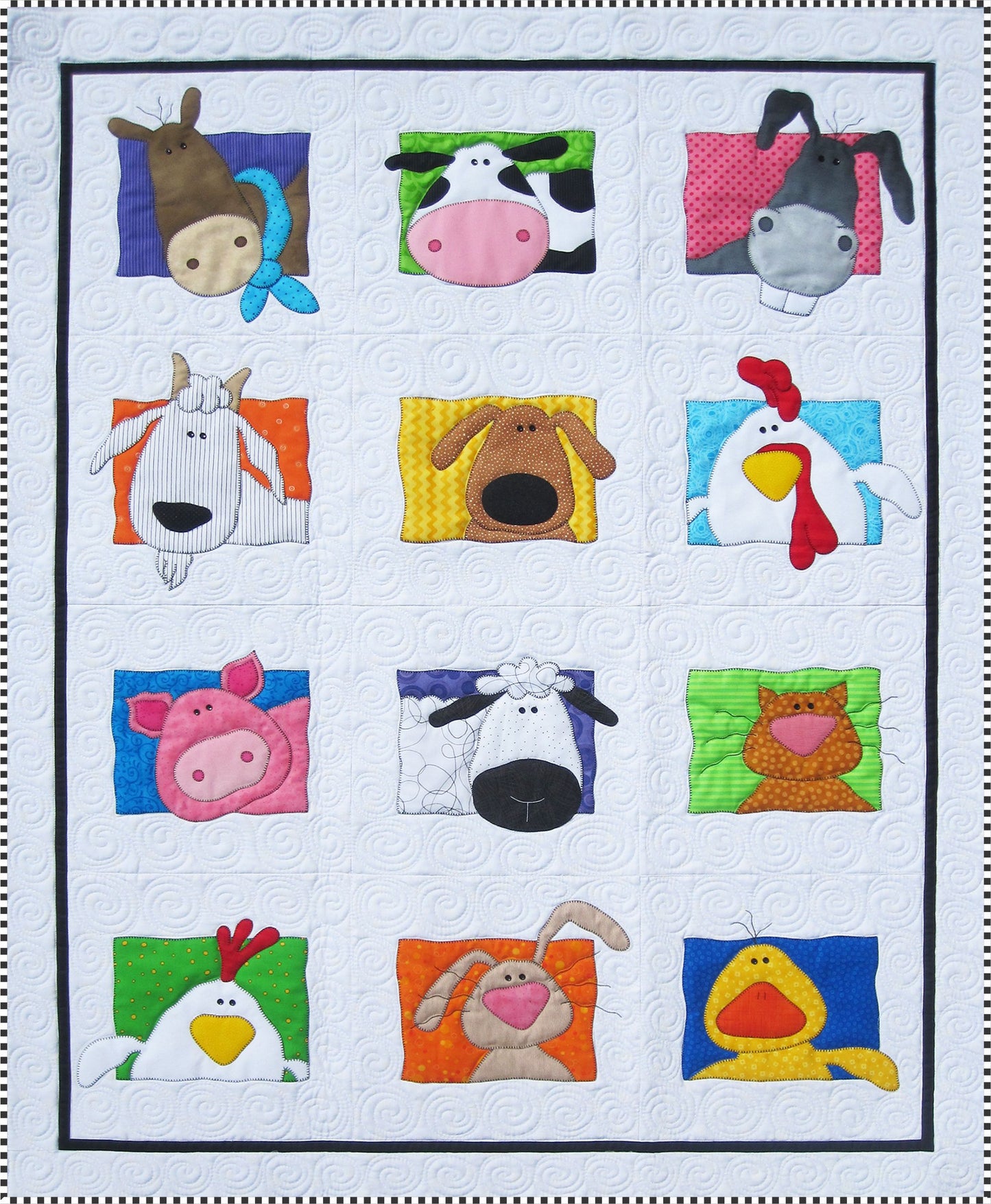 Animal Whimsy Quilt Download Pattern