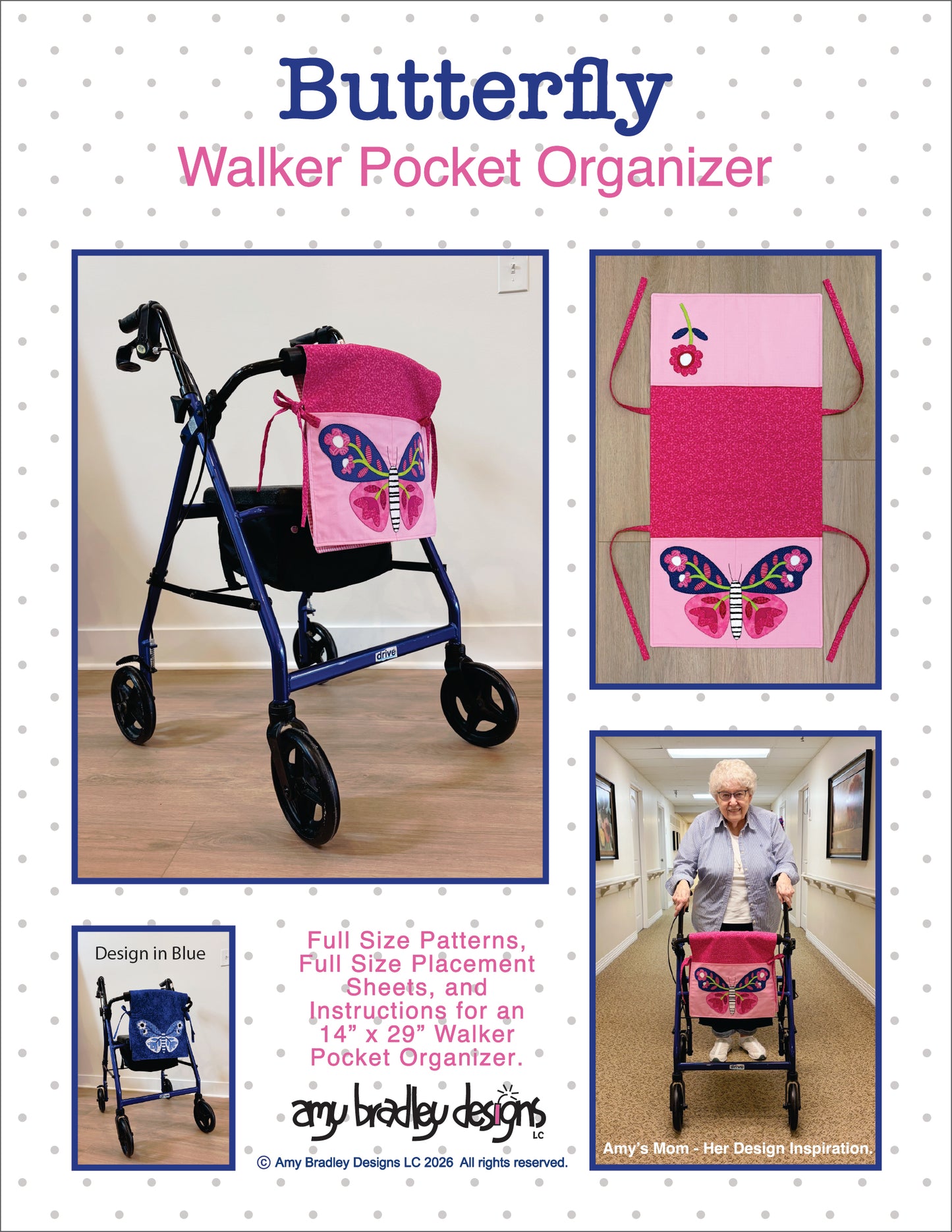 Butterfly Walker Pocket Organizer Download Pattern