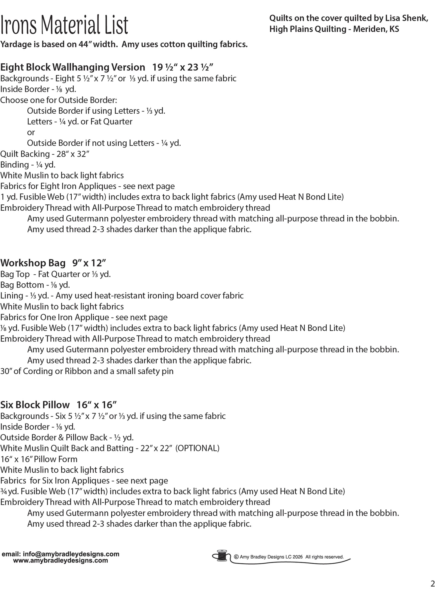 Irons Download Pattern