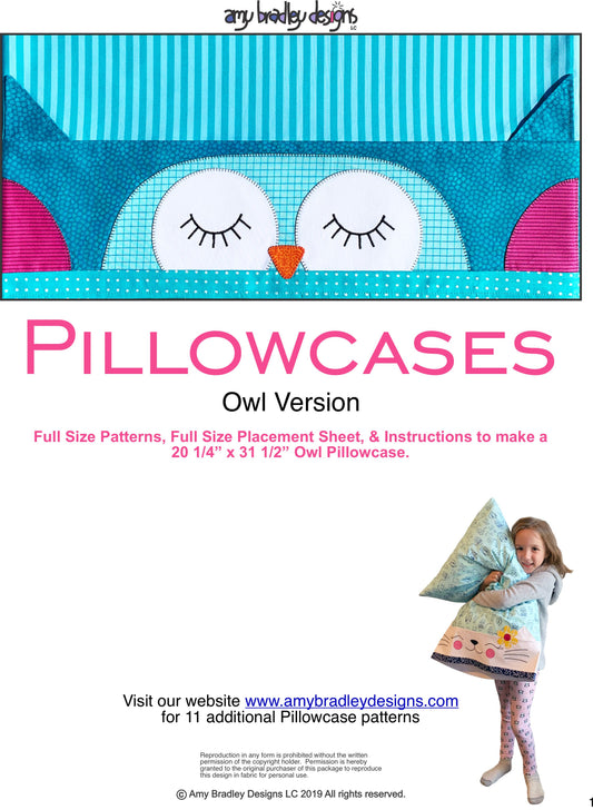 Owl Pillowcase Download Pattern