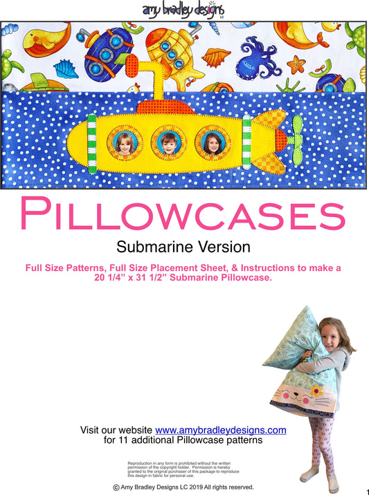 Submarine Pillowcase Download Pattern