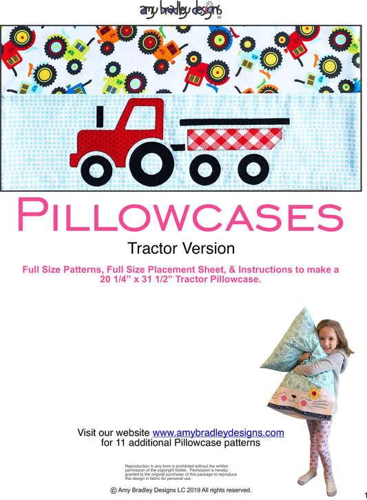 Tractor Pillowcase Download Pattern