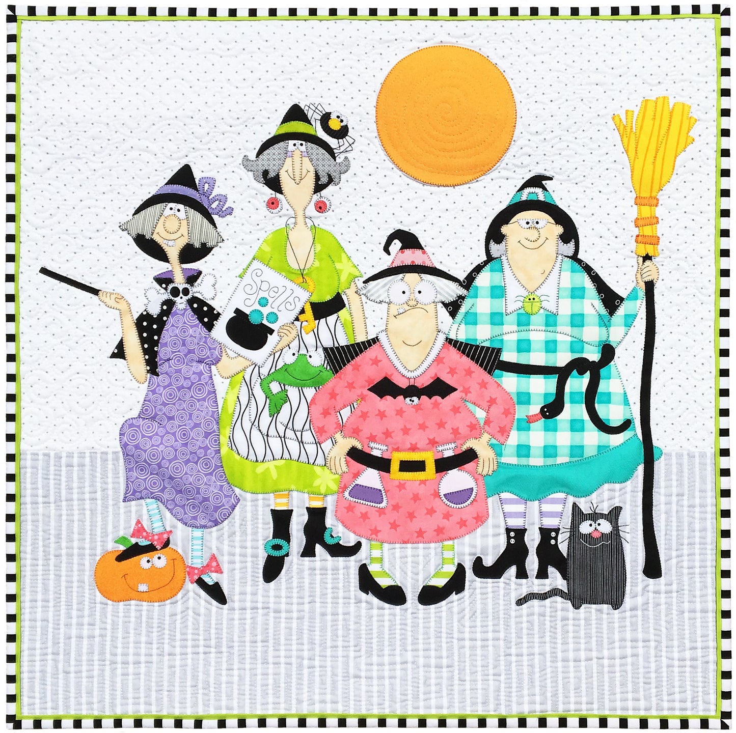 Four Witches Wallhanging Download Pattern
