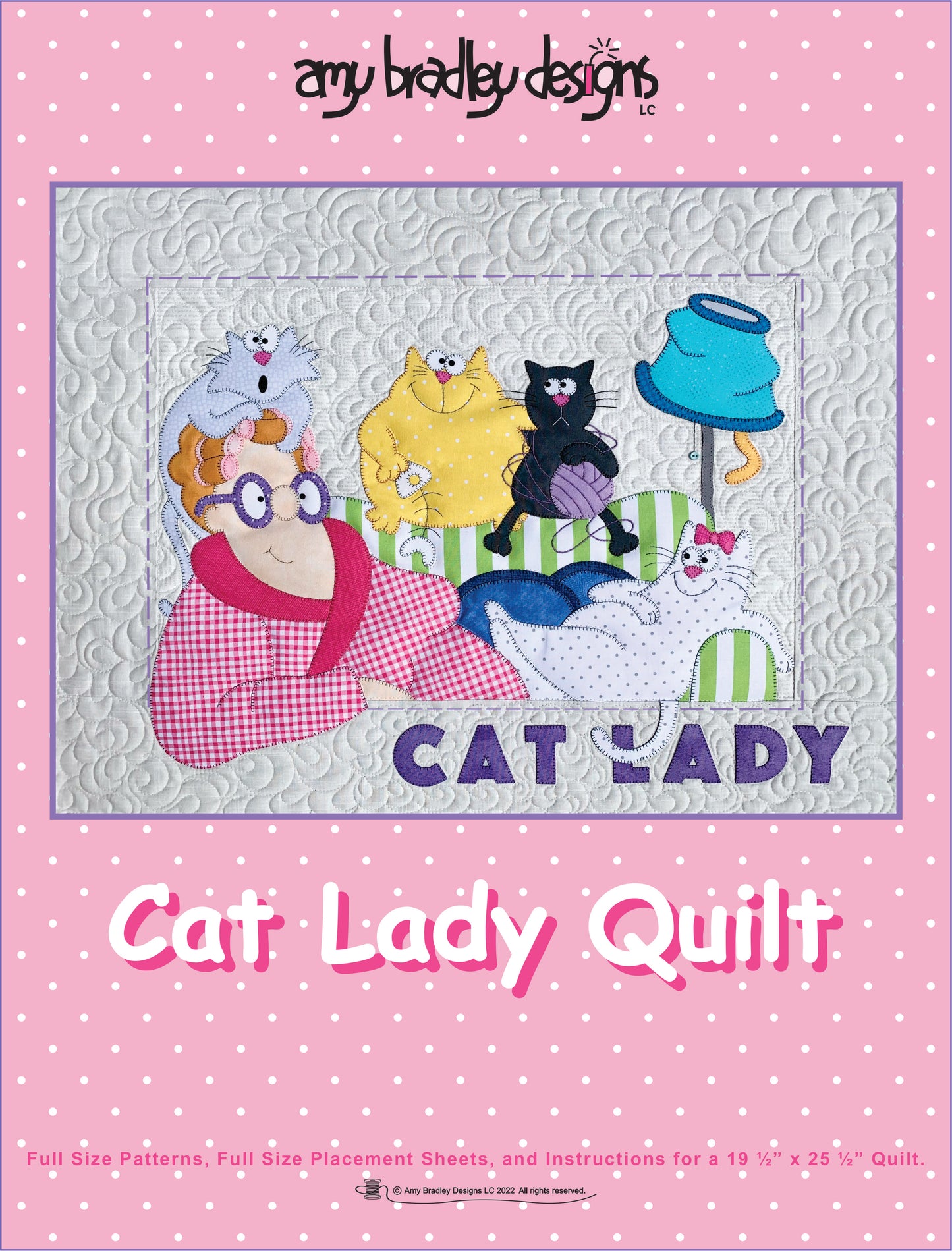 Cat Lady Quilt Pattern & Fabric Kit