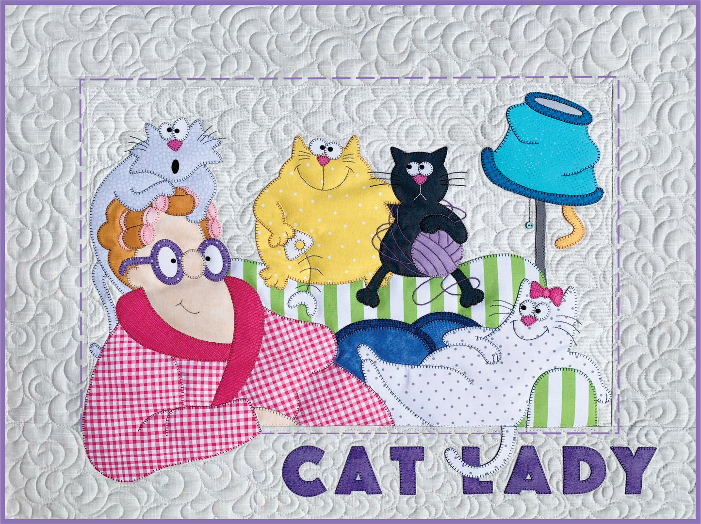 Cat Lady Quilt Pattern & Fabric Kit
