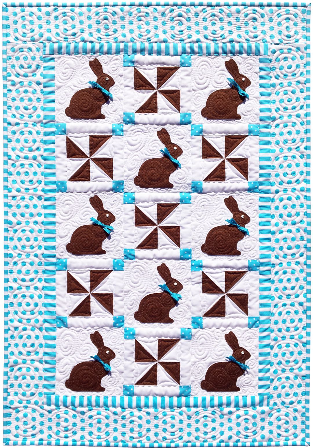 Chocolate Bunnies Quilt Download Pattern