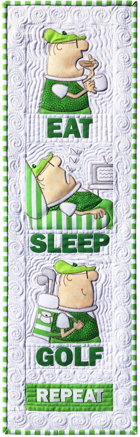 Eat Sleep Golf Download Pattern