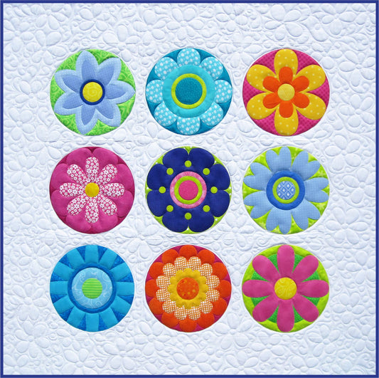 Radiant Blooms Quilt Pattern